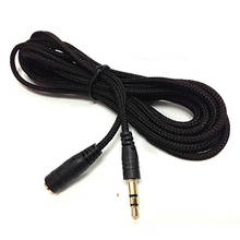 5 м 16 футов Удлинительный кабель для наушников 3,5 мм разъем штекер-гнездо AUX кабель m/F аудио стерео Удлинитель шнур тканевый кабель для наушников 2024 - купить недорого