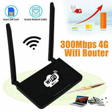 Newest 4G LTE Wireless Router 300Mbps CPE Double Antenna WiFi Hotspot SIM Card Slot Black Fast Signal Transmission Router 2024 - buy cheap