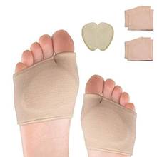 Almohadillas de manga Metatarsal-2 pares de cojines de bola para pies y 1 par de cojín de Gel para el antepié para Metatarsalgia, ampollas, callos, Neuroma,Di 2024 - compra barato