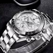 PAGRNE DESIGN 40mm Automatic Watch Top Brand Ceramic Bezel Sapphire Glass Stainless Steel Sports Waterproof Men Mechanical Watch 2024 - buy cheap