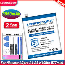 LOSONCOER  3550mAh LP384300 Battery For Hisense A1 A2 / PRO K1 H10 Youth Edition E77 mini  E77mini Mobile Phone 2024 - buy cheap