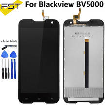 Original Tested lcd For Blackview BV5000 LCD Display+Touch Screen Digitizer Assembly Replacement +Tools 5.0 in stock bv 5000 2024 - buy cheap