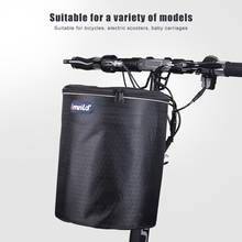 Bike Handlebar Bag Bike Basket Bicycle Front Bag With Reflective Strap For Shopping Scooters Balance Bikes Supplies 2024 - buy cheap