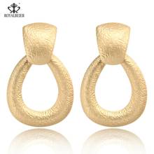 ROYALBEIER Personality Metal Long Geometric Square Pendant Earrings Exaggerated Gold Earrings Simple Women European Drop Earring 2024 - buy cheap