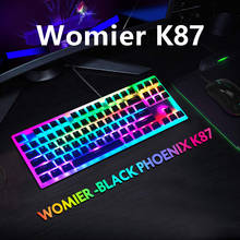 Womier K87 Hot Swappable Mechanical Keyboard 80% 87 TKL PCB Case Gateron Switch Lighting Effects With RGB Switch Led Keyboard 2024 - buy cheap