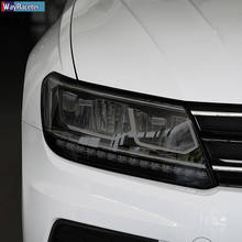 Película protectora para faros de coche, tinte para luz trasera ahumada, pegatina transparente de TPU para VW Volkswagen Tiguan 2017-2019, accesorios 2024 - compra barato