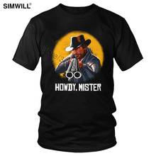 Homem cowboy tiro gunslinger t personalidade selvagem oeste t camisa de manga curta eco algodão respirável t-shirts marca mercadoria 2024 - compre barato