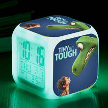 Reloj despertador Maestro de dinosaurio, lámpara de escritorio para habitación de niños, despertador electrónico de noche para regalo de cumpleaños, novedad de 2020 2024 - compra barato