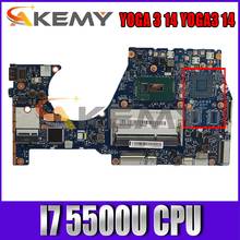 Материнская плата Akemy BTUU1 NM-A381 для ноутбука Lenovo YOGA 3, 14, YOGA3, 14, 5B20H35602, 5B20H35614, процессор I7 5500U DDR3, 100% тест 2024 - купить недорого
