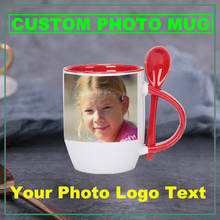 Personalizado impresso caneca diy foto logotipo texto copo de café copo de cerâmica branco família amigos presente de aniversário 2024 - compre barato