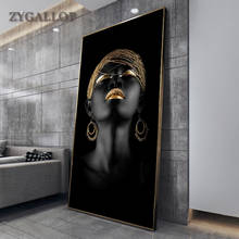 Modern Art Canvas Painting African Black Woman Posters and Prints Scandinavian Wall Art Pictures For Living Room Home Decoration 2024 - buy cheap