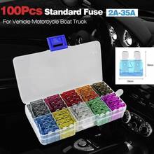 Insert Fuse Amp with Box Clip Assortment Auto Blade Type Fuse Set Truck Car Fuses Blade Assorted Standard Automotive Boat 2024 - buy cheap