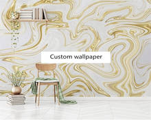 beibehang Custom modern new abstract gold line marble pattern TV background papier peint wallpaper wall papers home decor 2024 - buy cheap