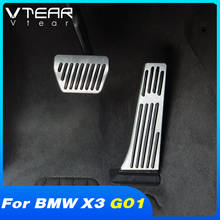 Vtear Car Pedal Cover Interior Brake Decoration Accessories Accelerator Pedal Auto Modification Parts For BMW X3 G01 2018-2021 2024 - buy cheap