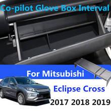 Car Tidying Box Interval Sorting Partition Accessorie For Mitsubishi Eclipse Cross 2017 2018 2019 Car Co-pilot Glove Box Storage 2024 - buy cheap