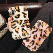 Silicone Phone Case for nokia X3 3.1 2.3 7.1 8.1 9 1 4.2 X71 3.2 2.2 Plus Girls Warm Leopard Plush Fluffy Fur TPU Flexible Cover 2024 - buy cheap