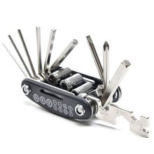 15-in-1 Multi-functional Bicycle Repair Tool Cycling Hexagonal Screwdriver Ring Spoke Wrench Combination Bike Tire Tools Kit 2024 - buy cheap