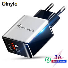 Olnylo 18 Вт Быстрая зарядка 3,0 EU вилка настенный USB адаптер для быстрой зарядки для Huawei Mate 30 iPhone 7 8 11 Pro Max мобильный телефон зарядное устройство 2024 - купить недорого