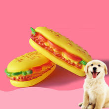 Juguete masticable para perros y cachorros, con sonido, hamburguesa 2024 - compra barato