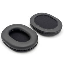 Almohadillas negras para las orejas, almohadillas de repuesto, cubierta de almohadilla de espuma, piezas de reparación para Denon AH-MM400 MM 400, auriculares 2024 - compra barato