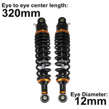 Universal 12.5" 320mm Motorcycle Air Shock Absorber Rear Suspension For Yamaha Motor Scooter ATV Quad Black D20 2024 - buy cheap