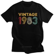 Retro Vintage 1983 Tshirt Men O-neck Short Sleeved 37 Years Old Born In 1983 Shirt 37th Birthday Summer T-shirt Cotton Tee Top 2024 - buy cheap