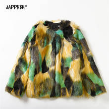 Autumn Winter Faux Fur Coat Women 2020 Elegant Plus Size Multicolor Short Fur Jackets Female Thick Warm Cardigans Women Outwear 2024 - buy cheap