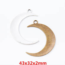 15 pieces of retro metal zinc alloy moon pendant for DIY handmade jewelry necklace making 7088 2024 - buy cheap