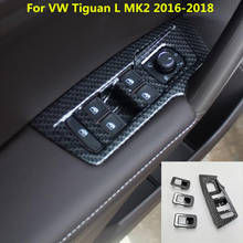 Trinco de porta de carro, apoio de braço e janela de vidro, cobertura para painel, guarnição para vw tiguanl tiguan l mk2 2016 2017 2018 2019 2020 2024 - compre barato