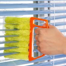 Cepillo de microfibra útil para limpieza de ventanas, limpiador de plumero de aire acondicionado con hoja ciega veneciana lavable, herramienta de limpieza para el hogar 2024 - compra barato