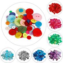 Botones redondos de resina Multicolor para costura de ropa para niños, accesorios artesanales decorativos para álbum de recortes, 20g(20-40 Uds.) 2024 - compra barato