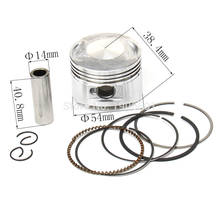 Pistón de 54mm LF138cc para motocicleta, juego de clavijas de 14mm para LIFAN 138cc, Kayo, Apollo, Bosuer, Xmotos Dirt Pit Bike, Envío Gratis 2024 - compra barato