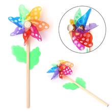Windmill Toys Children Kids Garden Decoration 7 Leaves Colorful Outdoors Spinner B85C 2024 - buy cheap