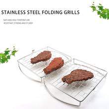 New Barbecue Mesh Stainless Steel Grill Mesh Folding Grill Mesh Camping Hiking Outdoor Grill Portable BBQ Accessories Tool 2024 - buy cheap