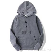 Hooded Pullover Fashion Brand Hoodies Casual Harajuku Funny Space Astronaut Print Hoodies Sweatshirts Tops Hoodies Men 2024 - buy cheap