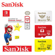 SanDisk-tarjeta de memoria para Nintendo Switch, microsd de 128GB, 64GB y 256GB, nuevo estilo, tarjeta TF SDXC UHS-I para tarjeta de expansión de juego 2024 - compra barato