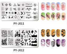 New 100pcs/lot Nail Stamping Plates Line Pictures Nail Art Plate Stainless Steel Design Stamp Template  Printing Stencil Tools 2024 - buy cheap