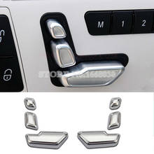 Cubierta de interruptor de botón ajustable para asiento de puerta interior, para Benz Clase C, W204, S204, 2006-2012, embellecedor de interior de coche, 6 uds. 2024 - compra barato