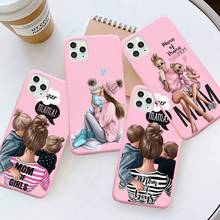 Baby Mama Super Mom Girl Phone Case Pink Candy Color for iPhone 6 7 8 11 12 s mini pro X XS XR MAX Plus 2024 - buy cheap