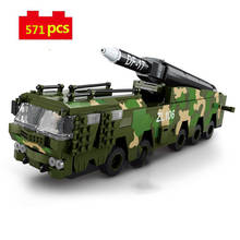 Military Series World War II Chinese Army DF-17 ballistic missile soldier Figures DIY Model Building Blocks Bricks Toys Gifts 2024 - buy cheap