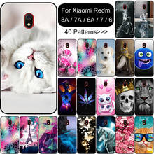 Capinha para xiaomi redmi 7a 8a caso capa de telefone silicone para xiaomi redmi 7 capa preta coque capa funda para redmi 6a caso 2024 - compre barato