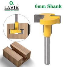 1Pc 6mm shank T-shaped knife slotting knife hook milling cutter wood frame hanging wall gong knife woodworking milling cutter 2024 - buy cheap
