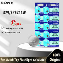 10PCS Original SONY 379 SR521SW AG0 D379 SR63 V379 1.55V Silver oxide Button Coin Cell Batteries For watch toy MADE IN JAPAN 2024 - buy cheap