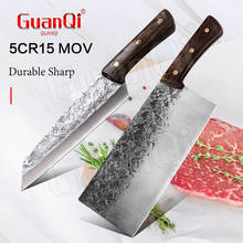 Cuchillo de carnicero forjado hecho a mano, utensilio de corte afilado de acero inoxidable, para Chef, cocina 2024 - compra barato
