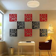 Megideal-tela divisória para cortinas, borboletas e flores, acessórios de decoração de casa, branco, vermelho, preto 2024 - compre barato