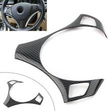 Car Steering Wheel Frame Cover ABS Decoration Trim For BMW E90 3 Series E92 E93 2005 2006 2007 2008 2009 2010 2011 2012 Carbon 2024 - buy cheap
