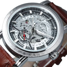 WINNER Skeleton Watch Men Luxury Watches Mens 2020 Automatic Top Brand Leather Strap Mililtary Wristwatch Glow Relogio Masculino 2024 - buy cheap