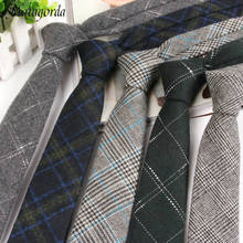 6 cm de alta qualidade de lã gravata estreita masculino trabalho casual casamento noivo gravatas gravata formal decote masculino presentes corbatas neckcloth 2024 - compre barato