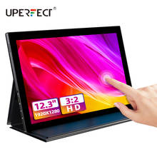 UPERFECT-pantalla táctil de 12,3 pulgadas, Monitor portátil Full HD 1920x1280, MiniHD y USB tipo C, Plug and Play, IPS, segunda pantalla 2024 - compra barato