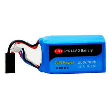 Alta potência 11.1v 2600mah 20c reciclável lipo bateria dupla plug para parrot ar. drone 2.0 quadcopter tempo de vôo longo 2024 - compre barato